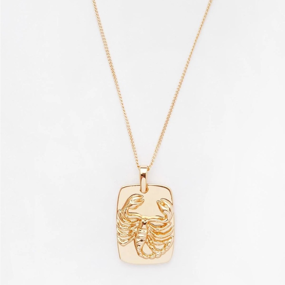 Reliqua jewelry Scorpio pendant necklace gold horoscope